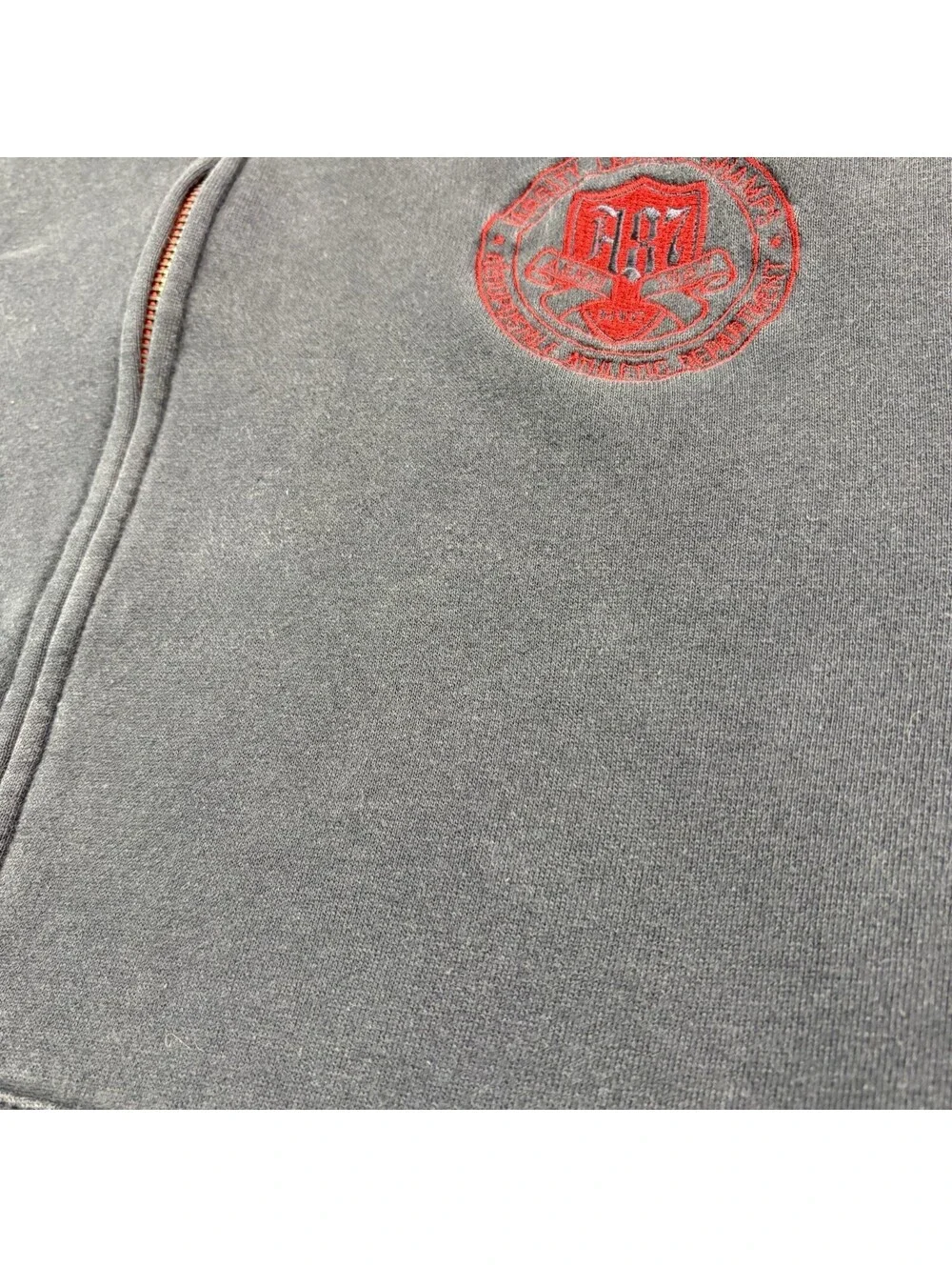 Vintage Aeropostale Zip Up Hoodie Size Large Navy Blue Faded